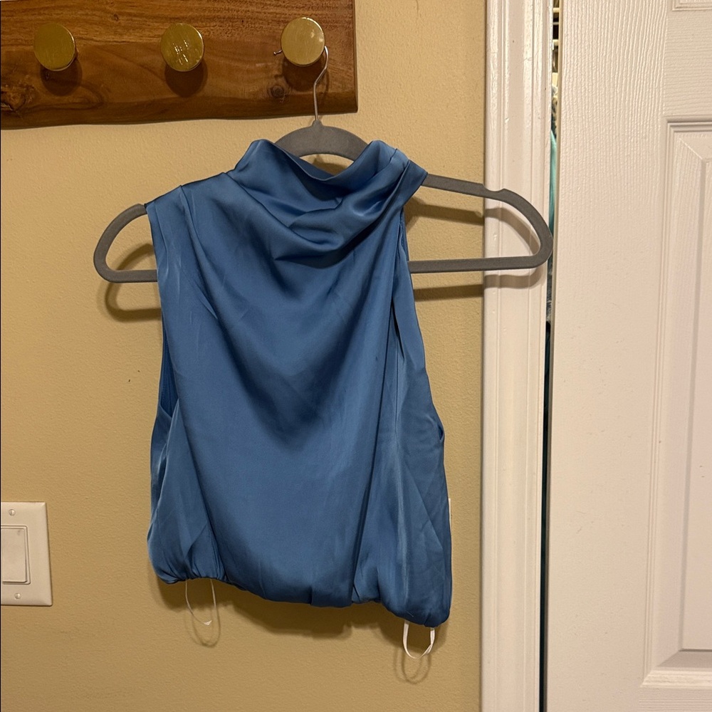 Hello Molly Sky Blue Sleeveless Tank